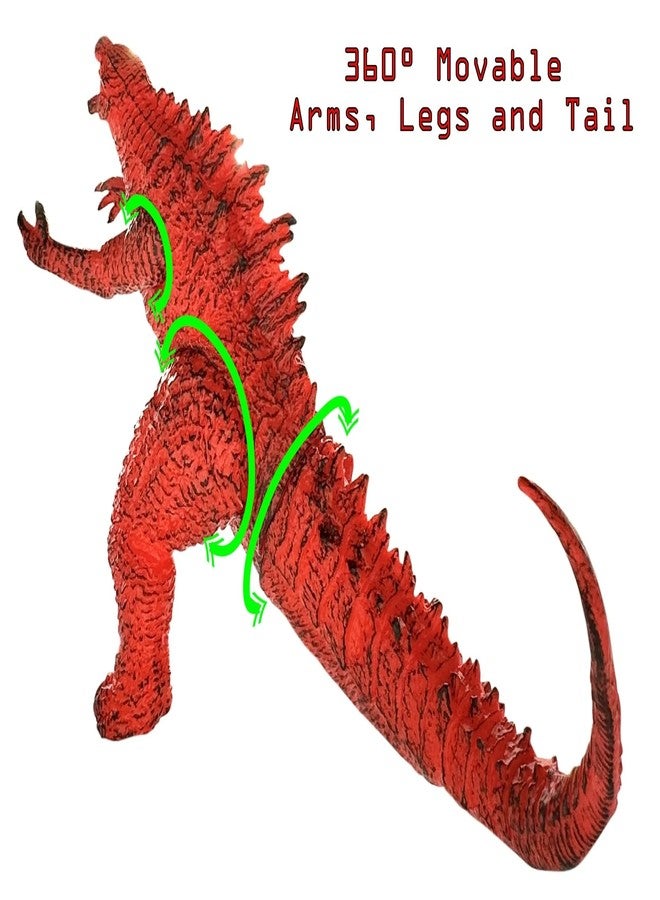 De-Lite™ Action Figures Soft Touch Vinyl Plastic Collectible Model Toys… (Burning StyleGodzilla, Red, 15cm) - Image 4